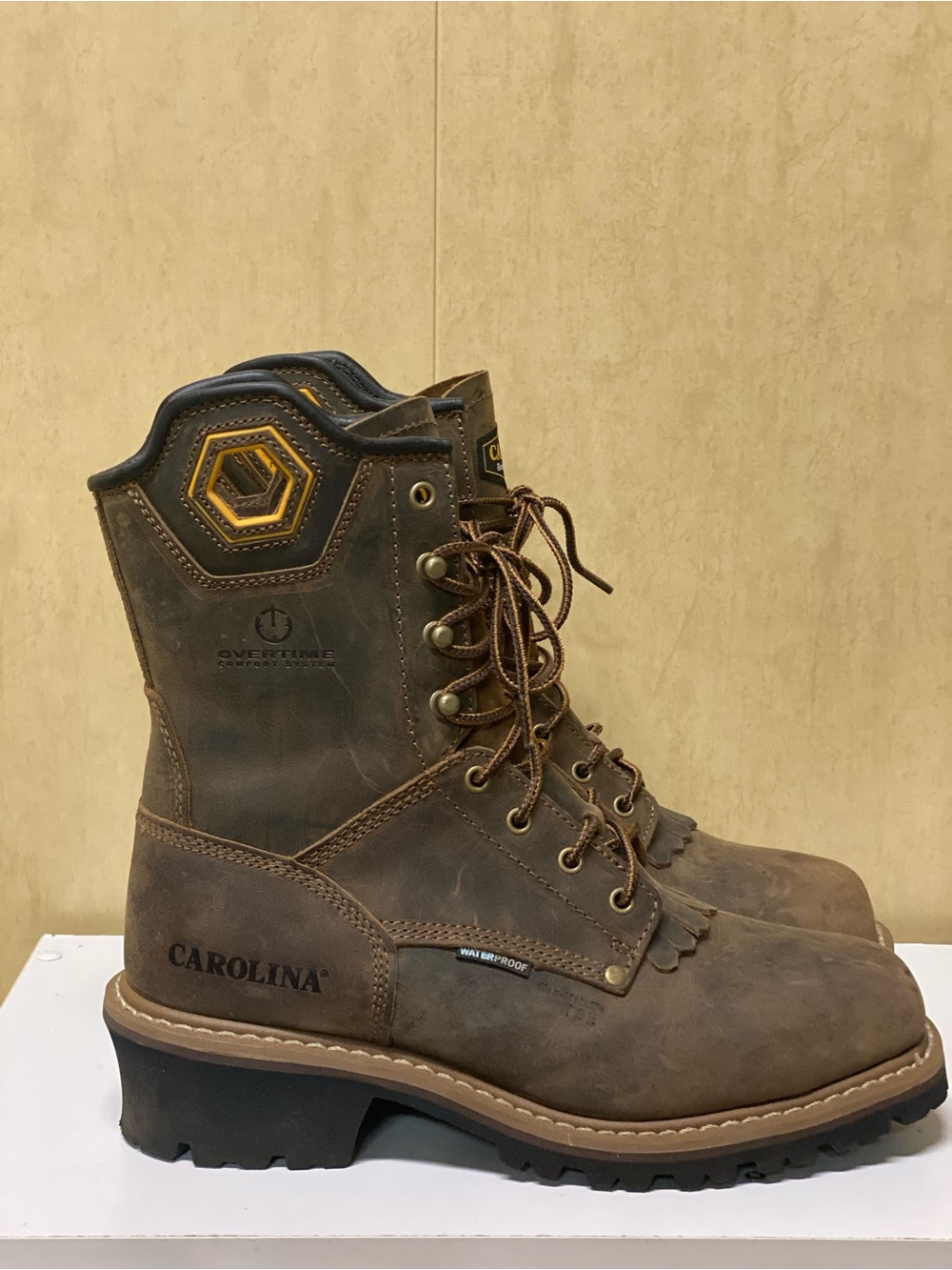 Carolina Coppice 8" Safety Toe Logger Boots 
size 9.5 2E